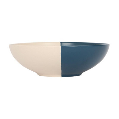 Nicola Spring Dipped Stoneware Pasta Bowl20.5CmNavy from B&Q