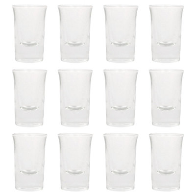 Rink Drink Tall Shot Glasses - Clear - Pack Of 12 25Ml