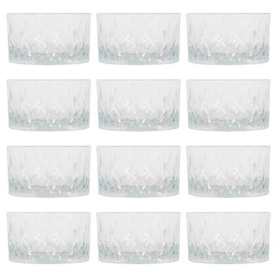 Lav Glassware Light Lav Odin Glass Serving Bowls - Pack Of 12 9.5Cm