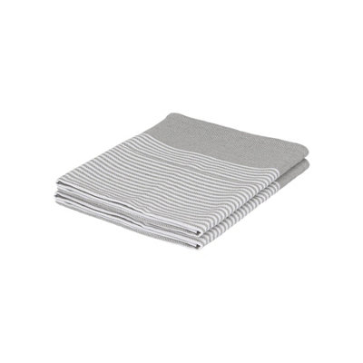 Nicola Spring Cotton Tea Towels70Cm X 50CmLight Grey PinstripePack Of 2 from B&Q