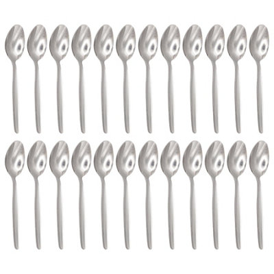Argon Tableware Economy Stainless Steel Teaspoons - 13.5Cm - Pack Of 24