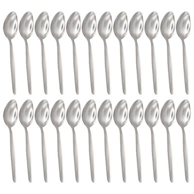 Argon Tableware Economy Stainless Steel Dessert Spoons - 19Cm - Pack Of 24