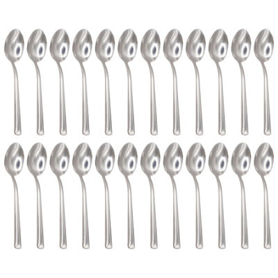 Argon Tableware Tondo Stainless Steel Teaspoons - 14Cm - Pack Of 24