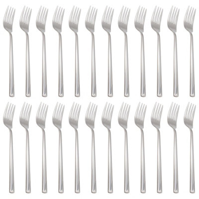 Argon Tableware Tondo Stainless Steel Dinner Forks - 21.5Cm - Pack Of 24