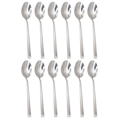 Argon Tableware Tondo Stainless Steel Dessert Spoons - 21Cm - Pack Of 12