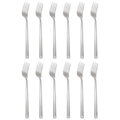 Argon Tableware Tondo Stainless Steel Dinner Forks - 21.5Cm - Pack Of 12