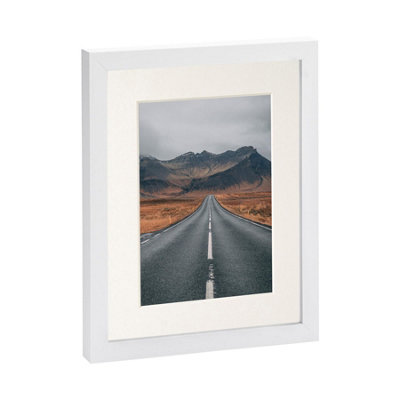Nicola Spring Photo Frame With 5" X 7" Mount8" X 10"White/ivory from B&Q