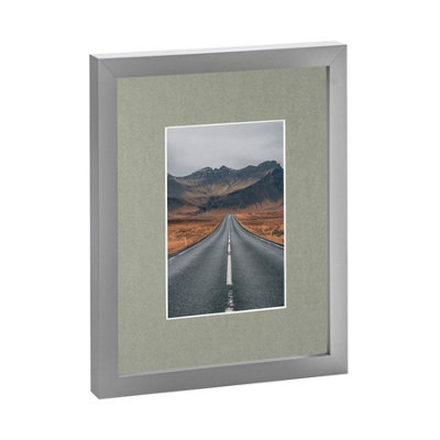 Nicola Spring Photo Frame With 4" X 6" Mount - 8" X 10" - / Grey