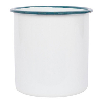 Argon Tableware White Enamel Utensil Holder15.5CmGreen from B&Q