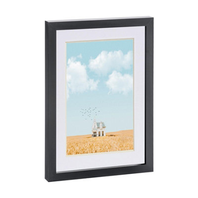 Nicola Spring Photo Frame With A5 MountA4 (8" X 12")Black/white from B&Q