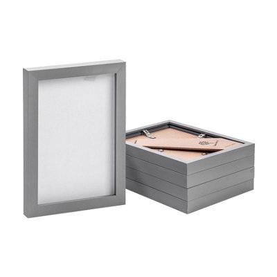 Nicola Spring Photo FramesA5 (6" X 8")GreyPack Of 5 from B&Q