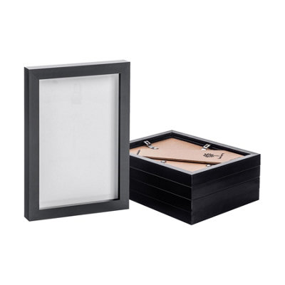Nicola Spring Photo Frames - A5 (6" X 8") - Pack Of 5 Black
