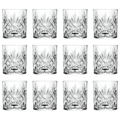 Rcr Crystal Melodia Whisky Glasses340MlPack Of 12 from B&Q