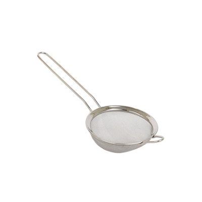 Argon Tableware 10Cm Stainless Steel SieveMetal Fine Mesh Kitchen Strainer For Sifting FlourDraining & Cooking from B&Q