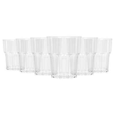 Argon Tableware Reusable Plastic Tumblers - 260Ml - Pack Of 6