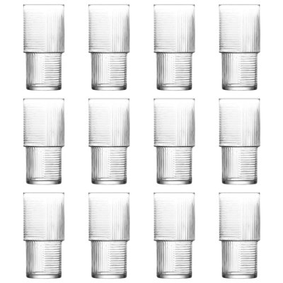 LAV Glassware Lav Helen Stacking Highball Glasses400MlPack Of 12 from B&Q