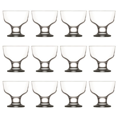LAV Glassware Lav Destina Glass Ice Cream Bowls285MlPack Of 12 from B&Q