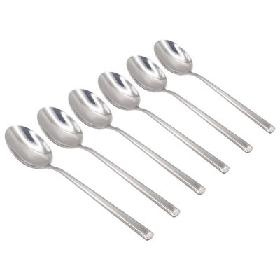 Argon Tableware Tondo Stainless Steel Dessert Spoons21CmPack Of 6 from B&Q