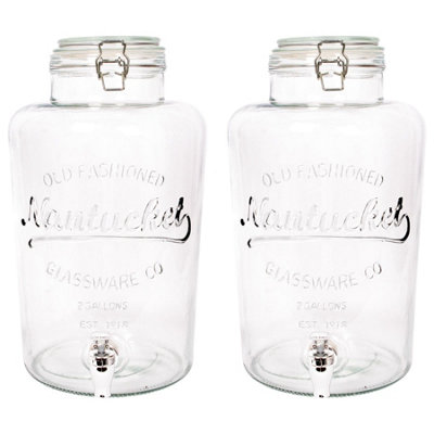 Rink Drink Glass Drinks Dispensers With Tap8.7LPack Of 2 from B&Q