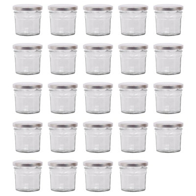 Argon Tableware 90Ml Glass Jam Jars With Airtight Silver LidsSet Of 24 Empty Screw Top Kitchen Storage Preserving Jar from B&Q