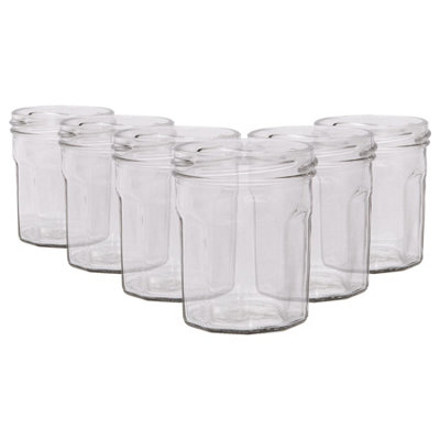 Argon Tableware 150Ml Glass Jam Jars With No LidsSet Of 6 Empty Screw Top Kitchen Storage Preserving Jar from B&Q