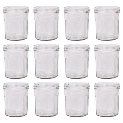 Argon Tableware Glass Jam Jars - 150Ml - Pack Of 12