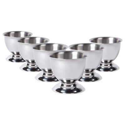 Argon Tableware Stainless 6X Steel Egg CupsDurable Breakfast Tableware For Soft Or Hard Boiled Eggs from B&Q