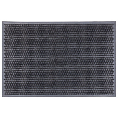 Nicola Spring Heavy Duty Door Mat60 X 40CmClassic Rubber Indoor Outdoor Floor Mat Dirt Trapper Rug Non Slip Doormat from B&Q