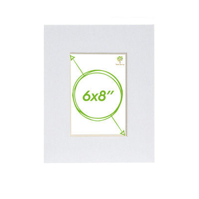 B&Q -  A4 Frame Picture MountFor A5 (6" X 8") ImageWhite