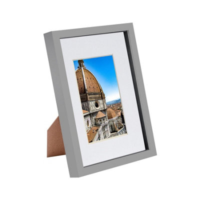 Rinkit.com White Mount Grey A4 (8" X 12") 3D Shadow Box Frame With A5 Mount - Image 5