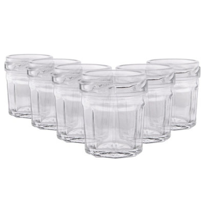 Argon Tableware 30Ml Glass Jam Jars With No LidsSet Of 6 Empty Screw Top Kitchen Storage Preserving Jar from B&Q