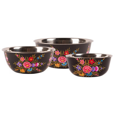 Billycan 3Pc Picnic Bowl SetCarbon Pansy from B&Q