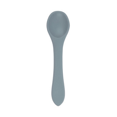 Tiny Dining Silicone Weaning SpoonTradewindsChildren's Baby Toddler Soft Curved Feeding Weaning Cutlery from B&Q