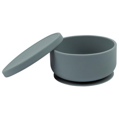 Tiny Dining Baby Silicone Suction Bowl With LidTradewindsNon-Slip Silicone Toddler Weaning Bowl Feeding Silicone Bowl from B&Q