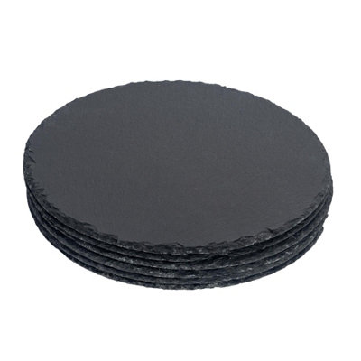 Argon Tableware Round Slate Placemats30CmPack Of 6 from B&Q