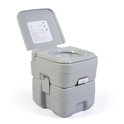 Birchtree 20L Portable Toilet Flush Motorhome Caravan Camping Travel Festivals Outdoor Mobile Wc Loo Porta Potty 5 Gallon from B&Q