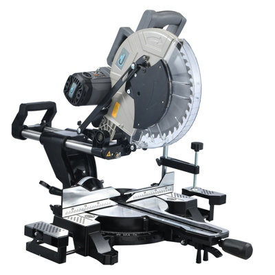 Switzer Mitre Saw 12" Compound Sliding 1800W Double Bevel Cut With Laser Blade from B&Q