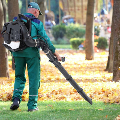 Switzer Petrol Backpack Shoulder Bag Leaf Blower Snow Sand Stones Anti-Vibration Grey
