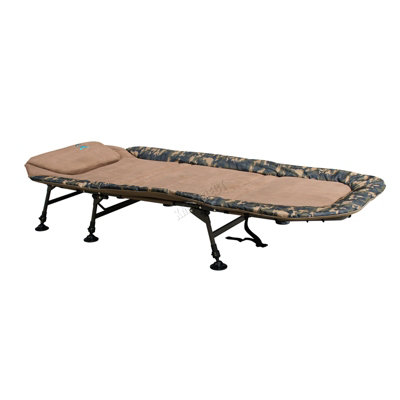 B&Q -  Fishing Bed 6 Legs 150Kg Folding Bedchair Camping Equipment 215X95Cm