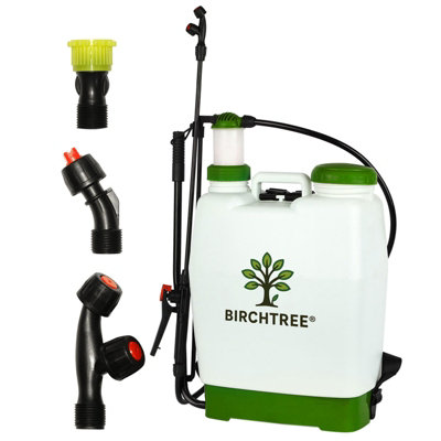 Birchtree 12L Manual Knapsack Sprayer Garden Pressure Backpack Weed Killer Pump from B&Q