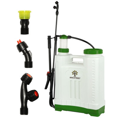 Birchtree 16L Manual Knapsack Sprayer Garden Pressure Backpack Weed Killer Pump from B&Q