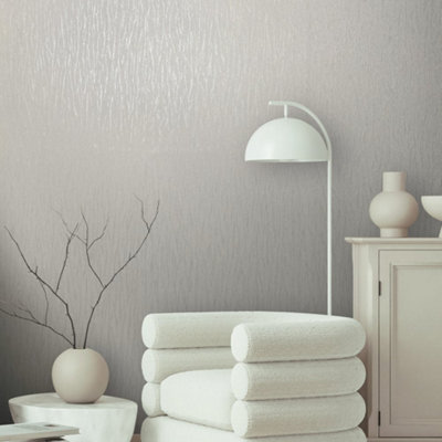 Galerie Industrial Effects White Texture Effect Wallpaper Roll from B&Q