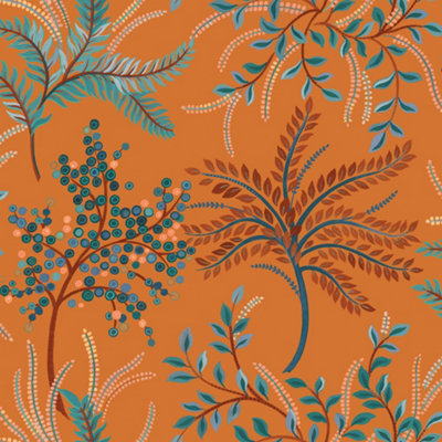 Galerie Mulberry Tree Orange Tree Leaf Wallpaper Roll