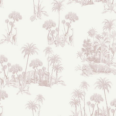 Galerie Ted Baker Fantasia Bronze/brown Laurel Safari Tree Wallpaper Roll from B&Q
