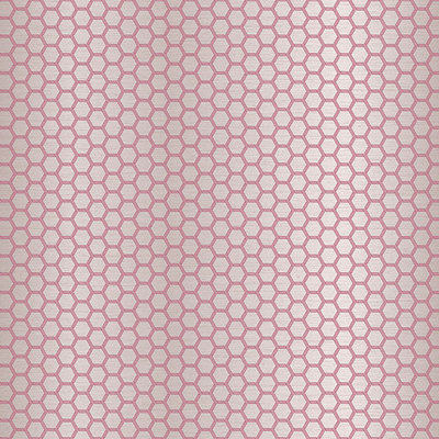 Galerie Ted Baker Fantasia Metallic Pink Geometric Hexie Wallpaper Roll from B&Q