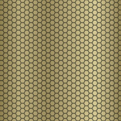 Galerie Ted Baker Fantasia Metallic Gold Geometric Hexie Wallpaper Roll from B&Q