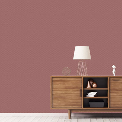 Galerie Texstyle Purple Greek Key Texture Wallpaper Roll from B&Q