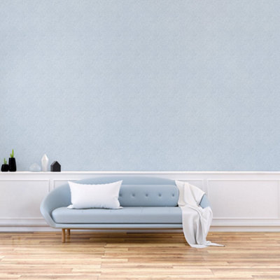 Galerie Texstyle Blue Geometric Hedgehog Wallpaper Roll from B&Q