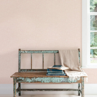 Galerie Small Prints Red Double Links Wallpaper Roll from B&Q