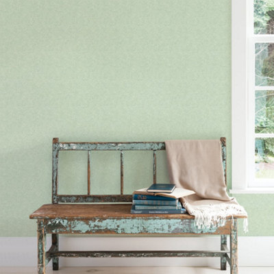 Galerie Small Prints Green Mini Texture Wallpaper Roll from B&Q